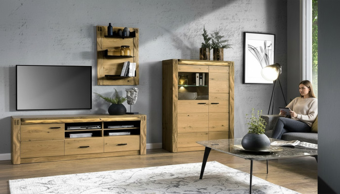 Nowoczesny design szafki do salonu Ściana RTV Półka Galota