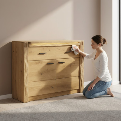 Design Kredens Komody Drewno Kredens Nowoczesny Kredens Wysoki Szafa 116cm Nowy