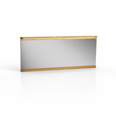 Lustro lustro ścienne designerskie deski podłogowe salon łazienka Drewno Szkło projekt 151x70cm xxl