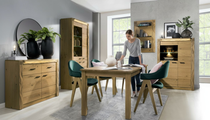Możliwość przedłużenia Design stół drewniany Tabela jadalnia salon Drewno stoły Nowy 160/200cm Nowy