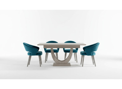 Design Stół obiadowy Design Tabela Drewno jadalnia Meble do salonu stoły 140cm
