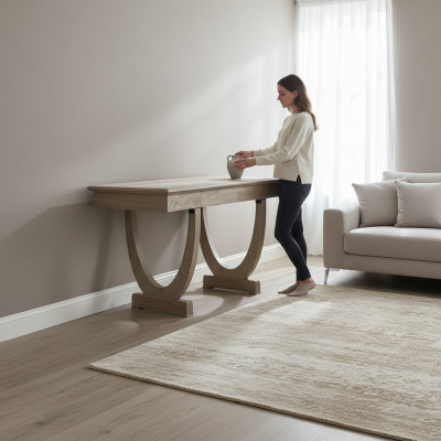 Design Sekretarzyk Tabela Luksusowe Biuro Meble stoły Drewno Biurka 140x78