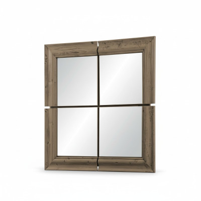 lustro ścienne rama drewniana Lustro Meble Nowość 105*105cm Szkło Rama Ściana xxl modern