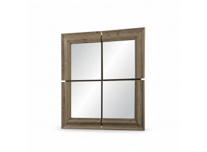 lustro ścienne rama drewniana Lustro Meble Nowość 105*105cm Szkło Rama Ściana xxl modern