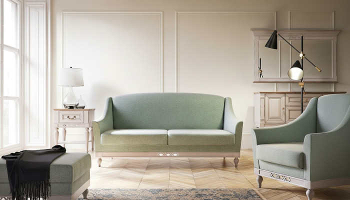 Zestaw sofowy Sofa Kanapa Podkładka Zestaw Ustawić Siedziba 311 Stołek 4-częściowy. Obcios