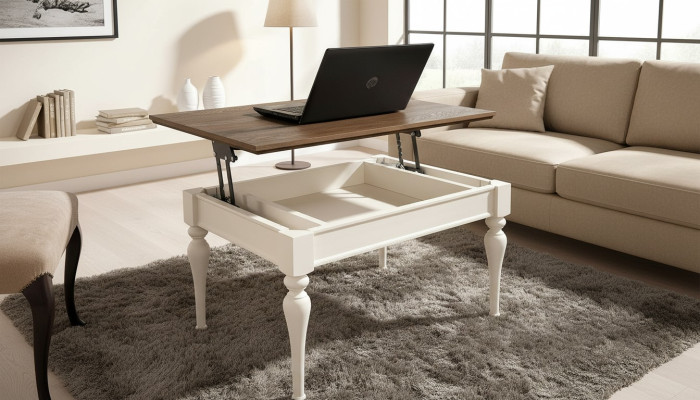 Wielofunkcyjna Kanapa Sofa Tabela Drewno Kawa Boczna Stoły Design Salon Nowość