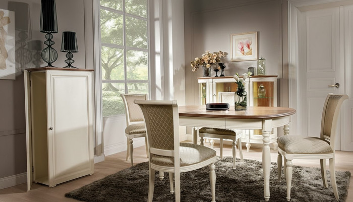 Design Stół obiadowy Design Tabela Drewno jadalnia Meble do salonu stoły