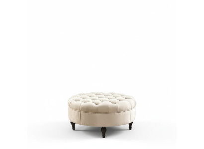 Okrągły Chesterfield Podkładka Stołek Podnóżek Ottoman Okrągły Bok Sofy Nowy
