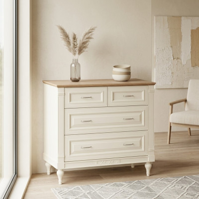 Kredens Komody Design Meble do Salonu Kredens Drewno Antyk Styl Nowy Kredens