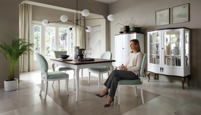 Luksusowe Meble Stół obiadowy Tabela jadalnia Salon Drewno Design stoły 140/330cm Nowość