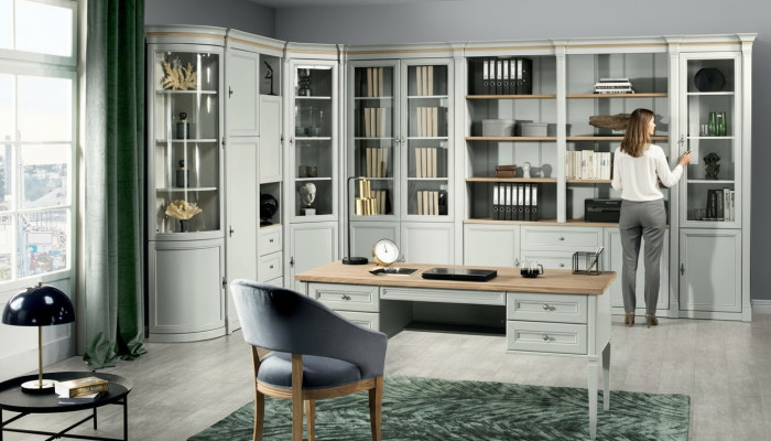 Office Szafa Ściana Szafka narożna Drewno Luxus Meble - Oferta nadrabiania - Inne Rozmiar