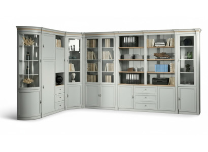 Office Szafa Ściana Szafka narożna Drewno Luxus Meble - Oferta nadrabiania - Inne Rozmiar