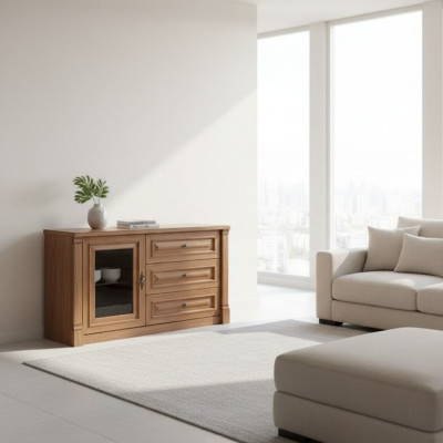 KOMODA WYSOKA SZAFKA SIDEBOARD KOMODA PROJEKTANTA SZAFY DREWNIANE LUSTRZANE LUKSUSOWE