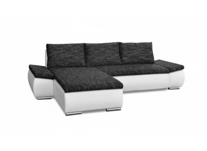 Design Nowoczesna Narożnikowa kanapa L-forma Funkcja łóżka Kanapa Skóra Włókienniczy Sofy Nowość