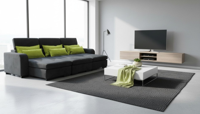 Moderm Sofa Luksusowa Włókienniczy Kanapa Sofy Podkładka 3 miejsce siedzące Kanapy Materiał Nowy xxl duży
