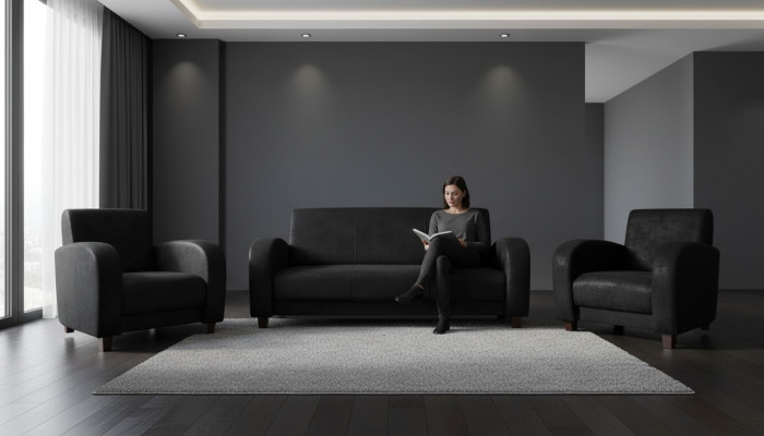 Zestaw sofowy Modern 321 miejsce do siedzenia skórzana sofa kanapa Żywy krajobraz Ustawić