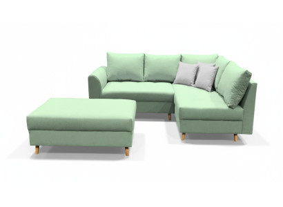 Narożnikowa kanapa Sofa w kształcie litery L podkładka sofy Żywy krajobraz tkanina sofa Stołek
