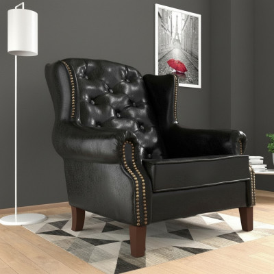 EarsFotel Fotel TV Design Podkładka Sofa Kanapa Chesterfield Skóra