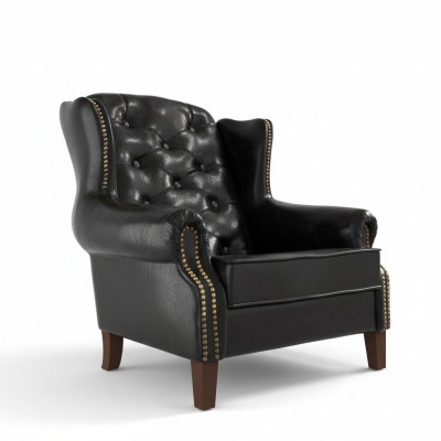 EarsFotel Fotel TV Design Podkładka Sofa Kanapa Chesterfield Skóra