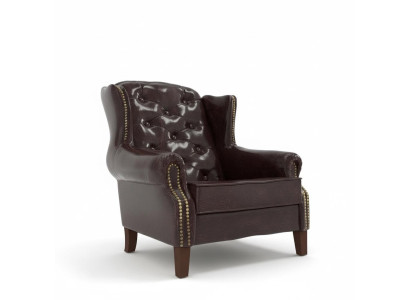 Design Fotel Skóra Luxury TV Relaks Couch 1 miejsce siedzące Sofa Lounge Club