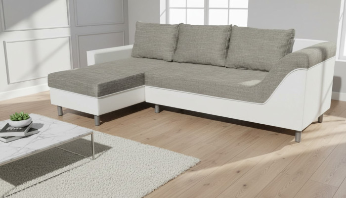 Sofa Sofa skórzana w kształcie litery L Kanapa Żywy krajobraz Ustawić Design Nowoczesna Sofa