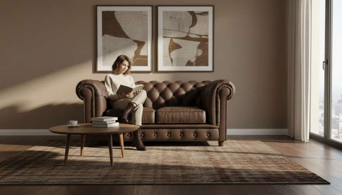 Chesterfield Couch 2 miejsce do siedzenia Podkładka Siedziba Włókienniczy Materiał Kanapy Skóra Sofy Sofa