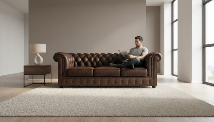 Klasyczna kanapa Chesterfield Sofa 3 miejsce do siedzenia Sofy Sofy Podkładka trzyosobowa