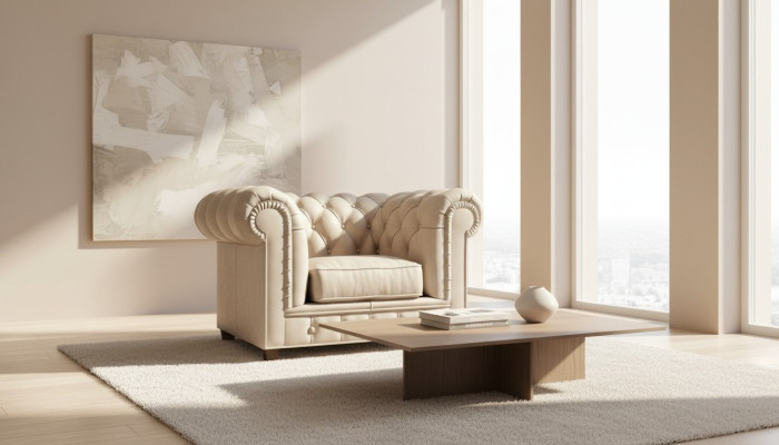 Elegancki design Chesterfield Podkładka Fotel TV Siedziba Lounge Club Włókienniczy