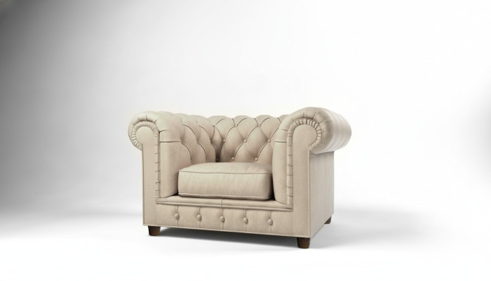 Elegancki design Chesterfield Podkładka Fotel TV Siedziba Lounge Club Włókienniczy