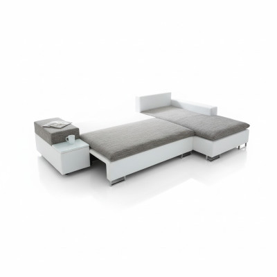 Projekt sofy rozkładanej Narożnikowa kanapa w kształcie litery L Funkcja łóżka włókienniczego Couch Sofas Materiał