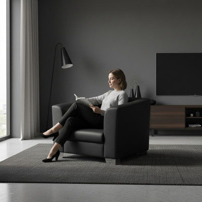 Lounge Luxury TV Club Podkładka miejsce siedzące Fotel Couch Design Sofa Relaks