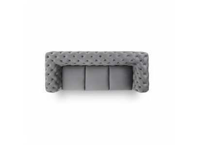 Designerska Sofa 3 miejsce do siedzenia Chesterfield Couch Podkładka Sofy Kanapy Trzyosobowa Siedziba