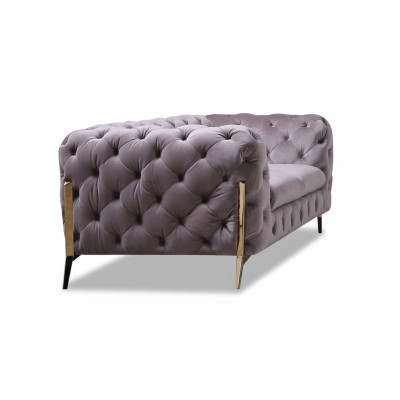 Design Chesterfield Sofa 2-miejsce do siedzenia Sofa Podkładka Włókienniczy Sofy Aksamit Nowa Dwuosobowa
