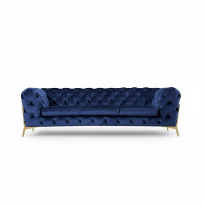 Chesterfield Zestaw sofowy Sofa Kanapa Podkładka 3 2 1 miejsce siedzące Skóra Sofy Materiał Nowość