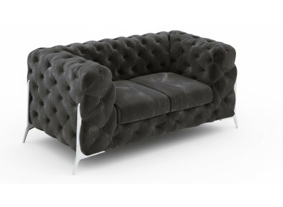 Chesterfield Couch 2 miejsce do siedzenia Podkładka Siedziba Materiał Włókienniczy Kanapy Skóra Sofy Sofa