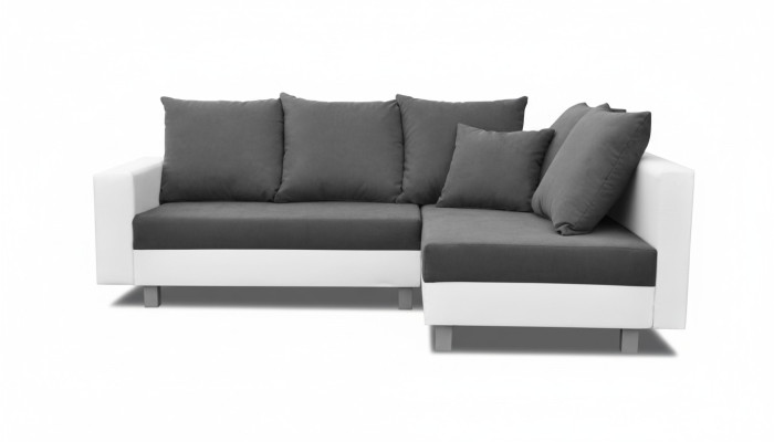 Żywy krajobraz Narożnikowa kanapa Sofa w kształcie litery L kanapa Włókienniczy Skóra podnóżek