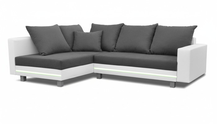 Narożnikowa kanapa Żywy krajobraz Sofa Couch L Shape Podkładka Couchen Skóra Design