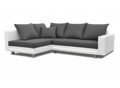 Narożnikowa kanapa Żywy krajobraz Sofa Couch L Shape Podkładka Couchen Skóra Design