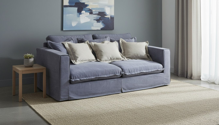 Sofa 3 miejsce do siedzenia sofy materiałowe luksusowe kanapy kanapy duża Podkładka Lümmel 240cm