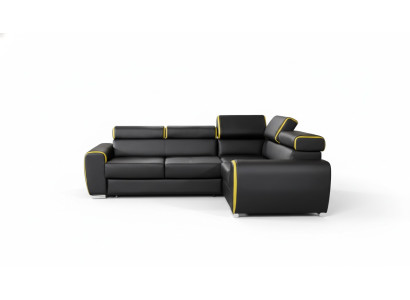 Design Narożnikowa kanapa Funkcja łóżka w kształcie litery L Sofy Skóra Włókiennicza Sofy Kanapy