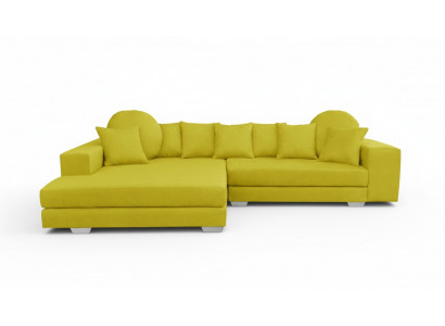 Żółta kanapa narożna kanapa Zestaw narożny Podkładka sofa kanapy sofy Żywy krajobraz