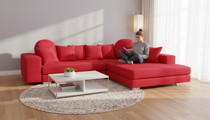Sofa Kanapy Sofy Żywy krajobraz New Big Narożnikowa kanapa Narożnik Zestaw narożny Podkładka