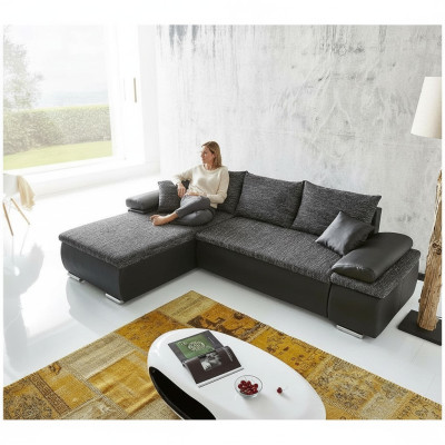 Narożnikowa kanapa Sofa rozkładana w kształcie litery L Podkładka Funkcja łóżka Włókienniczego