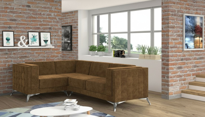 Materiał Kanapa w kształcie litery L Żywy krajobraz Narożnikowa kanapa Ustawić Sofa o nowoczesnym designie