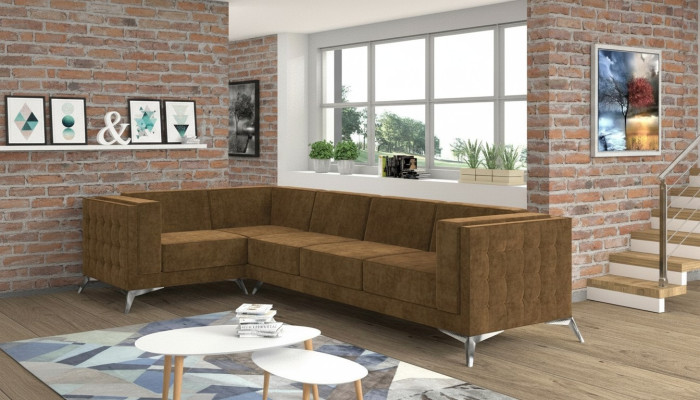 Narożnikowa kanapa Podkładka Ustawić Żywy krajobraz Sofa w kształcie litery L Designerskie kanapy