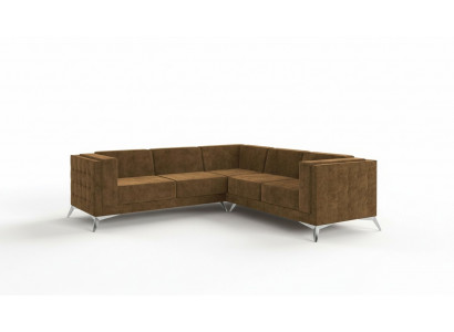 Design Narożnikowa kanapa Sofa Lform Couch Podkładka Klasyczne Kanapy Narożnik Sofy Brązowe Nowe