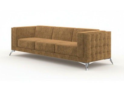 miejsce do siedzenia Sofa Podkładka Sofa Włókienniczy Materiał Chesterfield Couches Ustawić trzyosobową