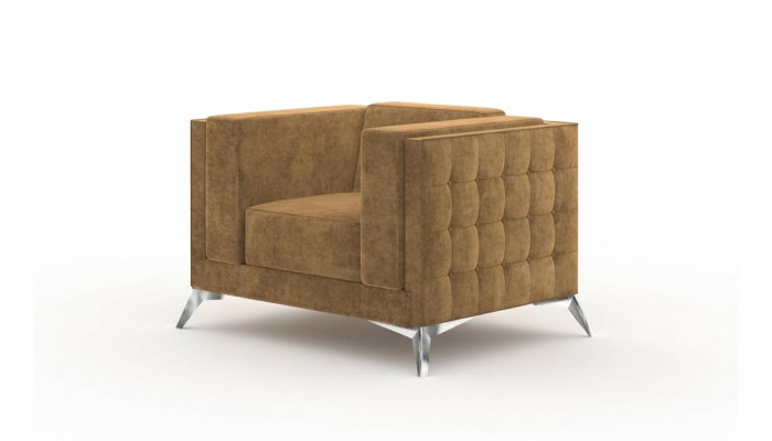 Chesterfield Fotel TV Couch 1 miejsce do siedzenia Sofa Materiał Kanapy Podkładka Włókienniczy