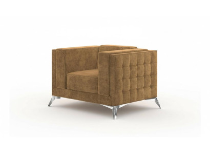Chesterfield Fotel TV Couch 1 miejsce do siedzenia Sofa Materiał Kanapy Podkładka Włókienniczy
