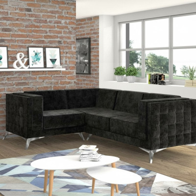 Kanapa w kształcie litery L Żywy krajobraz Narożnikowa kanapa Ustaw Modern Design Sofa Włókienniczy Materiał nowość